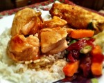 What's For Dinner?  Chicken & Orange Sauce With Rice