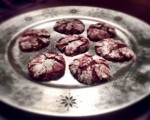 Red Velvet Peppermint Crinkle Cookies (a.k.a. Santa Hats)