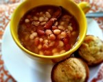 Slow Cooked Ham & Bean Soup