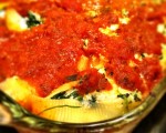What's For Dinner:  Spinach Stuffed Pasta Shells