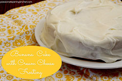 Banana Cake with Cream Cheese Frosting