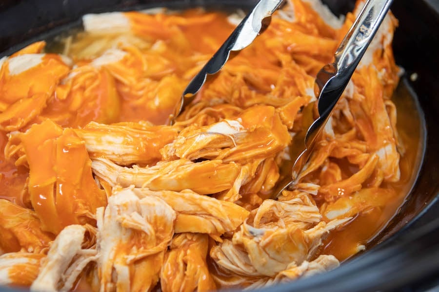 Slow Cooker Buffalo Chicken Sliders