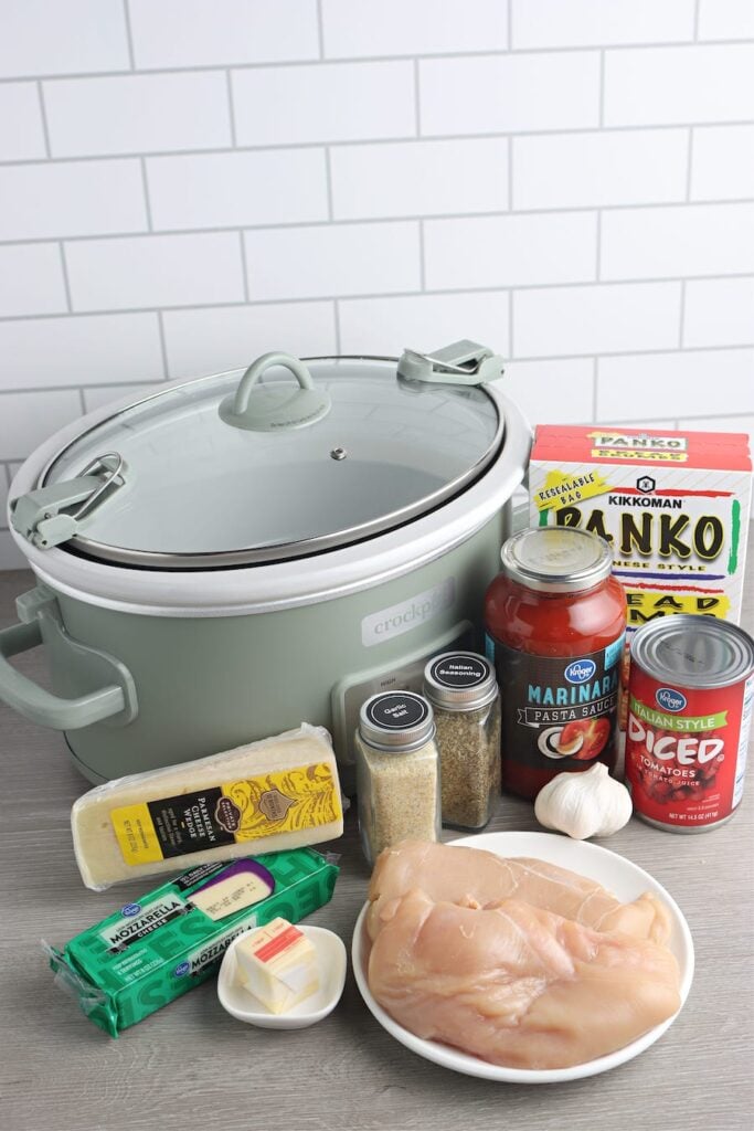 Slow Cooker Chicken Parm Ingredients