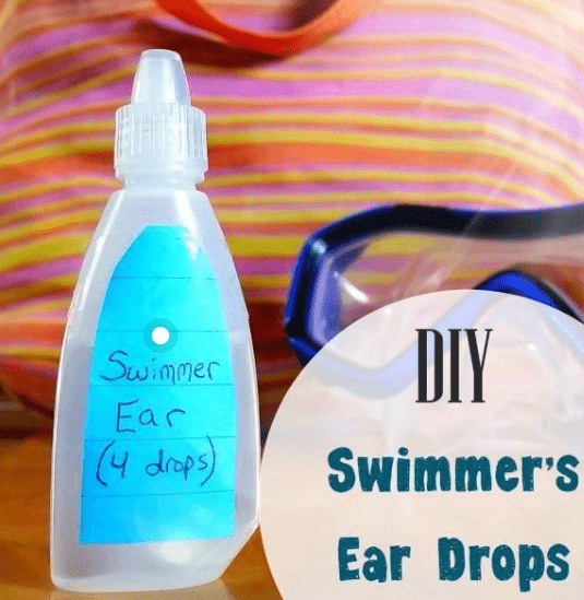Homemade Swimmers Ear Drops in dropper bottle