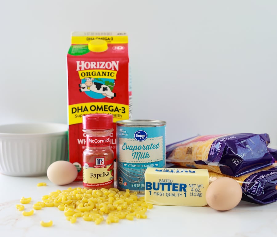 Crock Pot Macaroni and Cheese Ingredients Needed