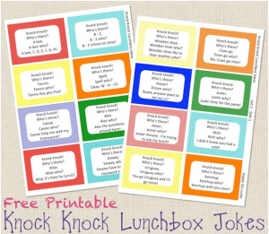 Free Printable Lunch Box Jokes