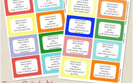 Free Printable Lunch Box Jokes