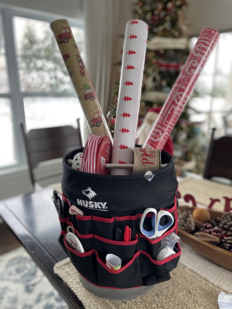 DIY Organizer for Wrapping Paper
