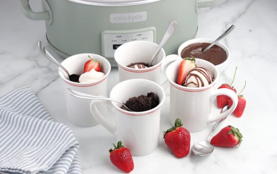 Slow Cooker Mug Brownies