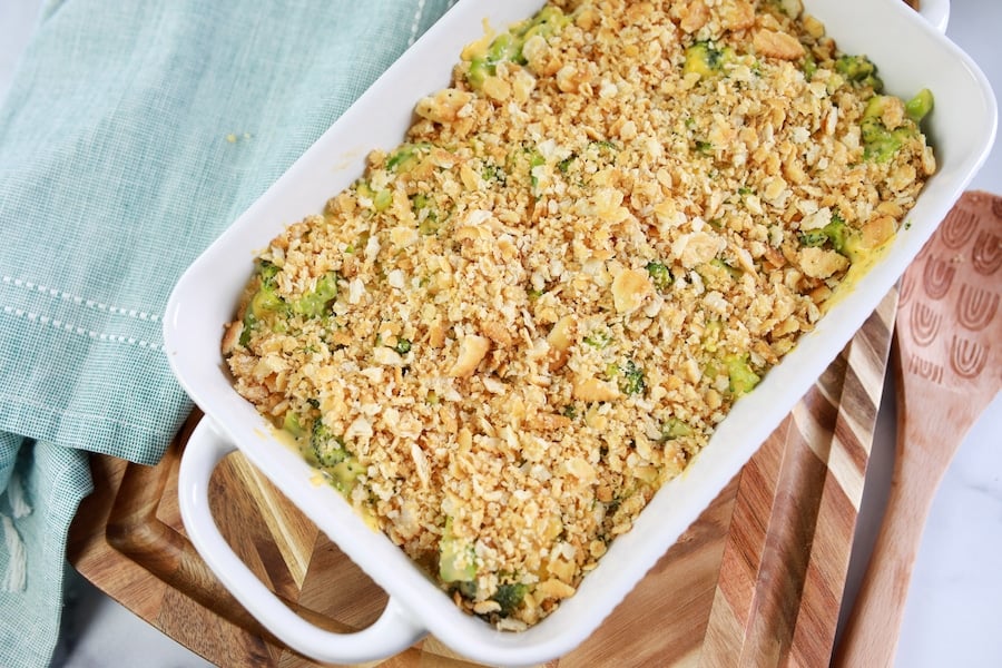 casserole in dish