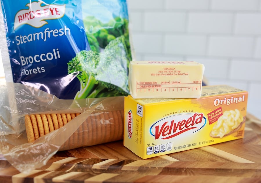 Velveeta Broccoli and Cheese Casserole Ingredients