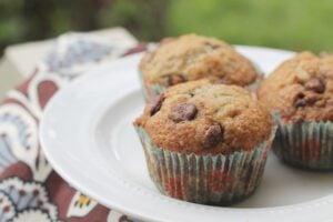 Banana Chocolate Chip Muffins