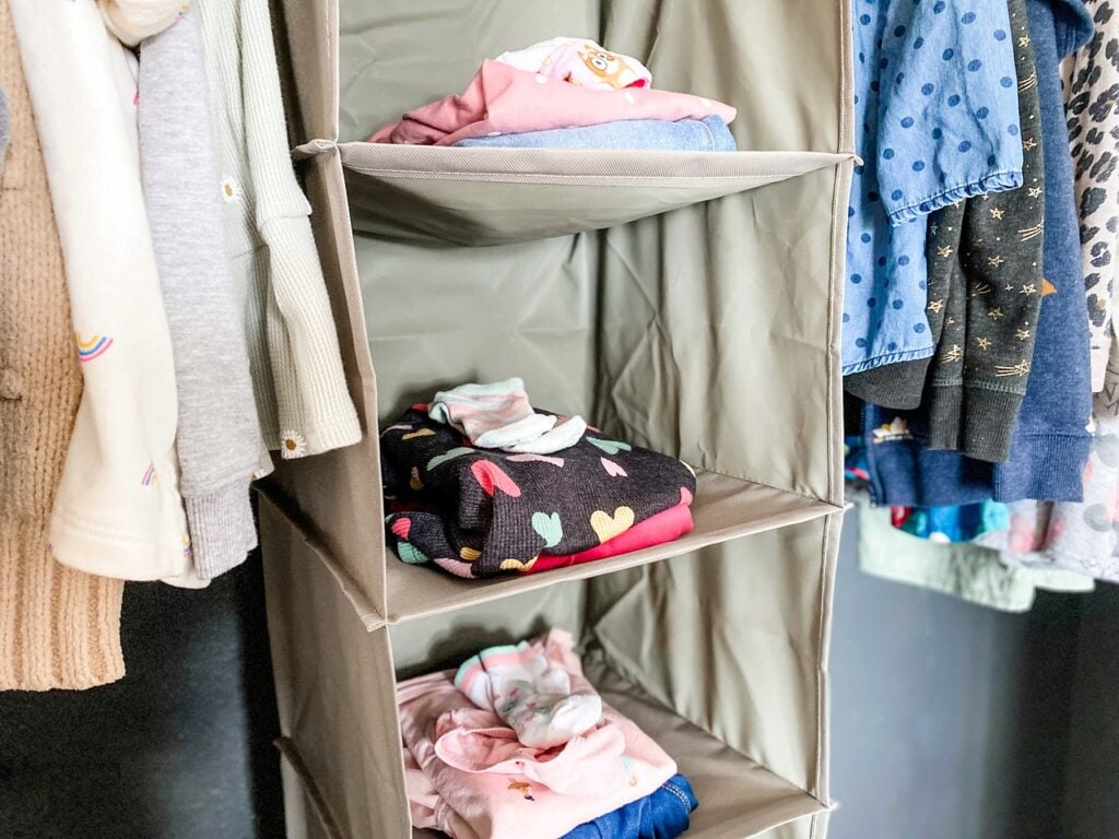 organizing school outfits for kids
