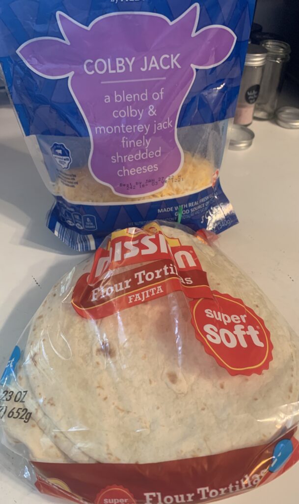 Quesadilla ingredients