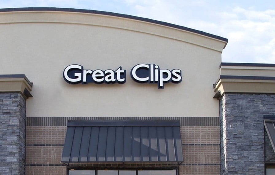 Great Clips store front - see coupons available 
