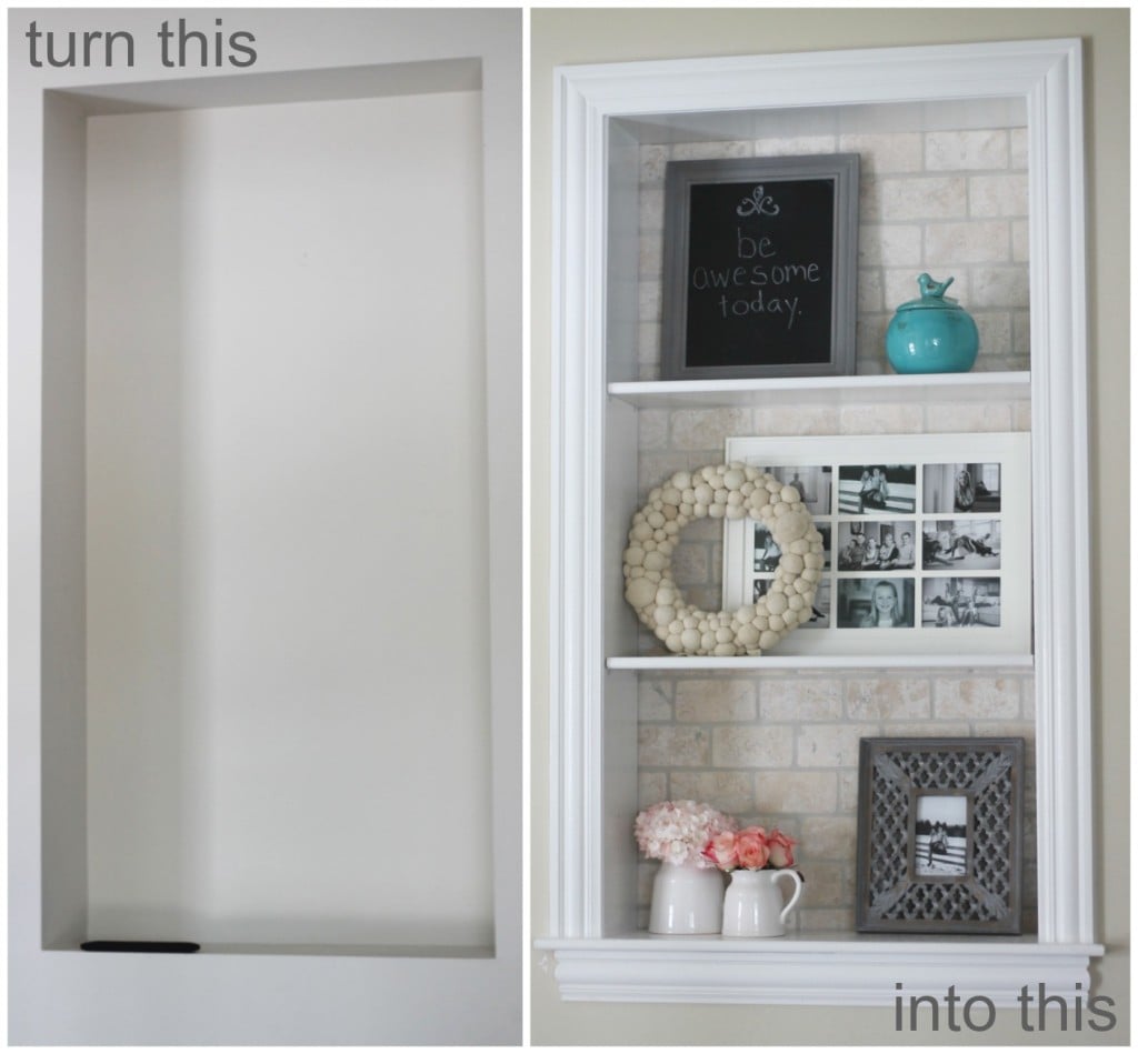 alcove shelving ideas - before and after photos 