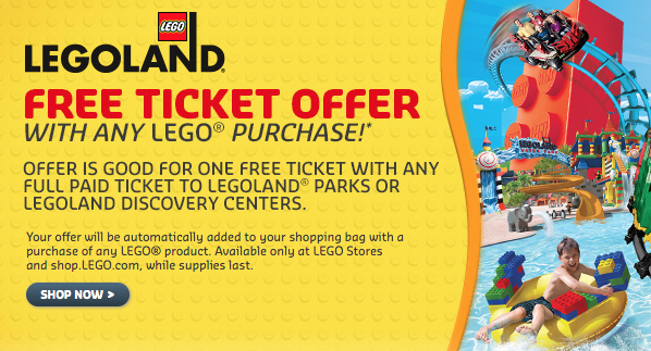 buy one get one free legoland tickets with lego shop