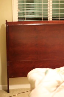 Homemade Sleigh Bed Update