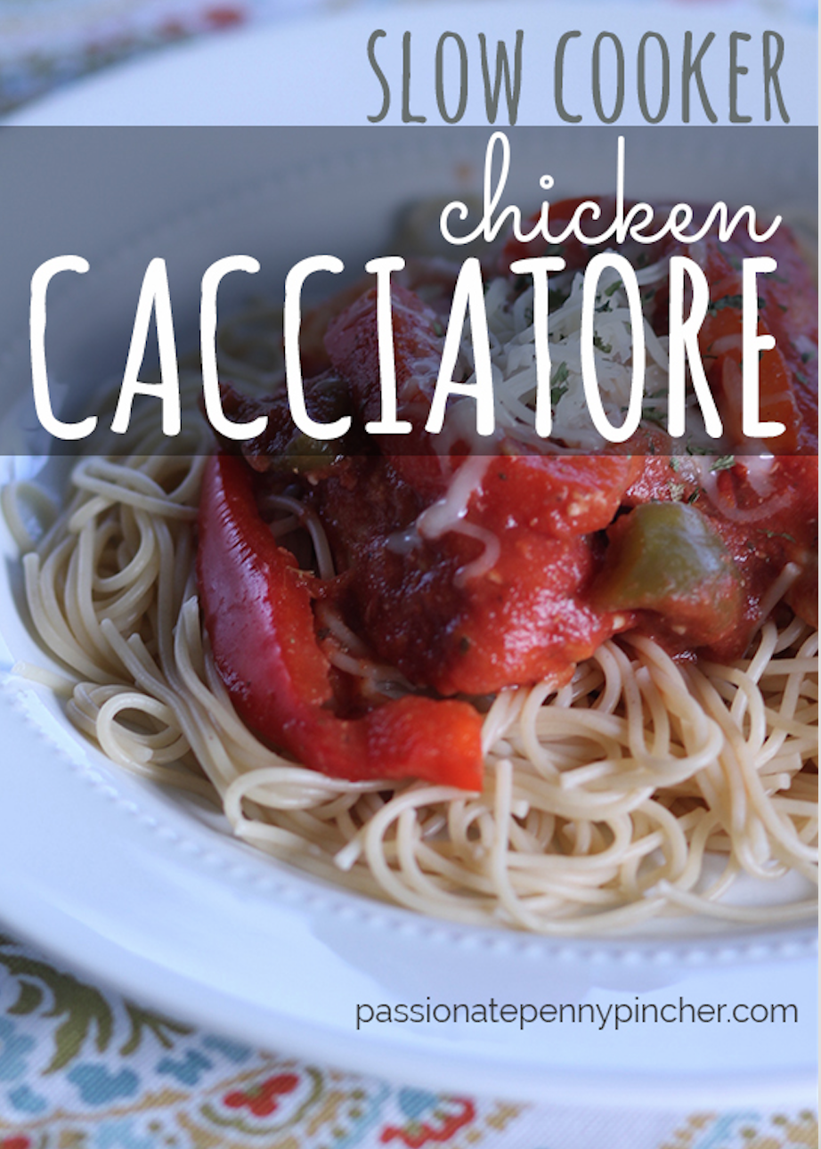 Slow Cooker Chicken Cacciatore Passionate Penny Pincher