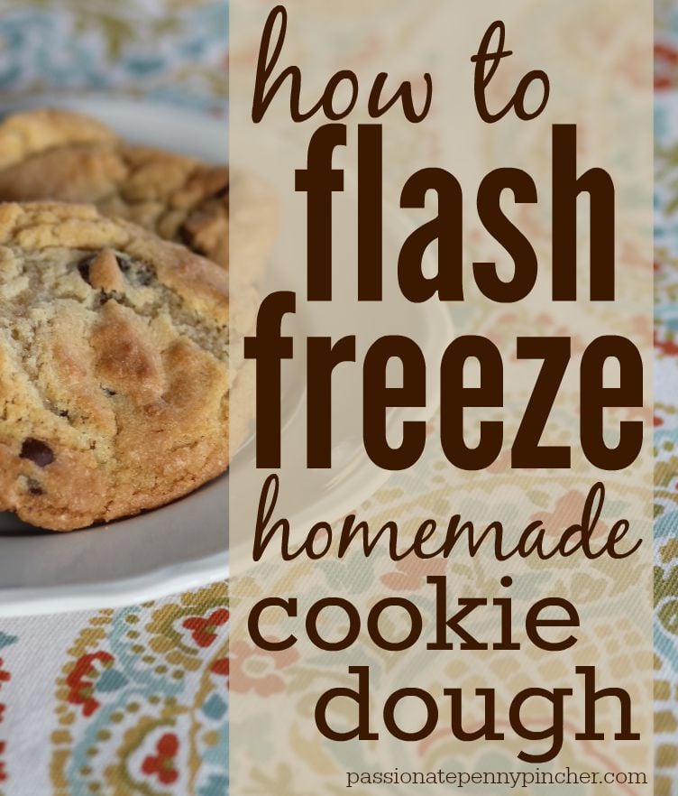 flash freeze cookie dough