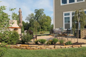 Backyard before and after