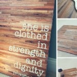 DIY Butcher Block Sign