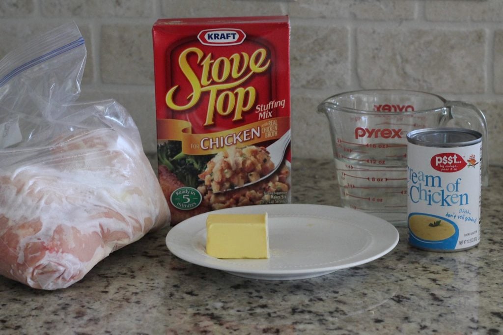 crockpot chicken and stuffing ingredients