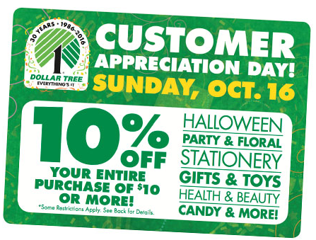 Dollar Tree Coupon: 10% Off Everything