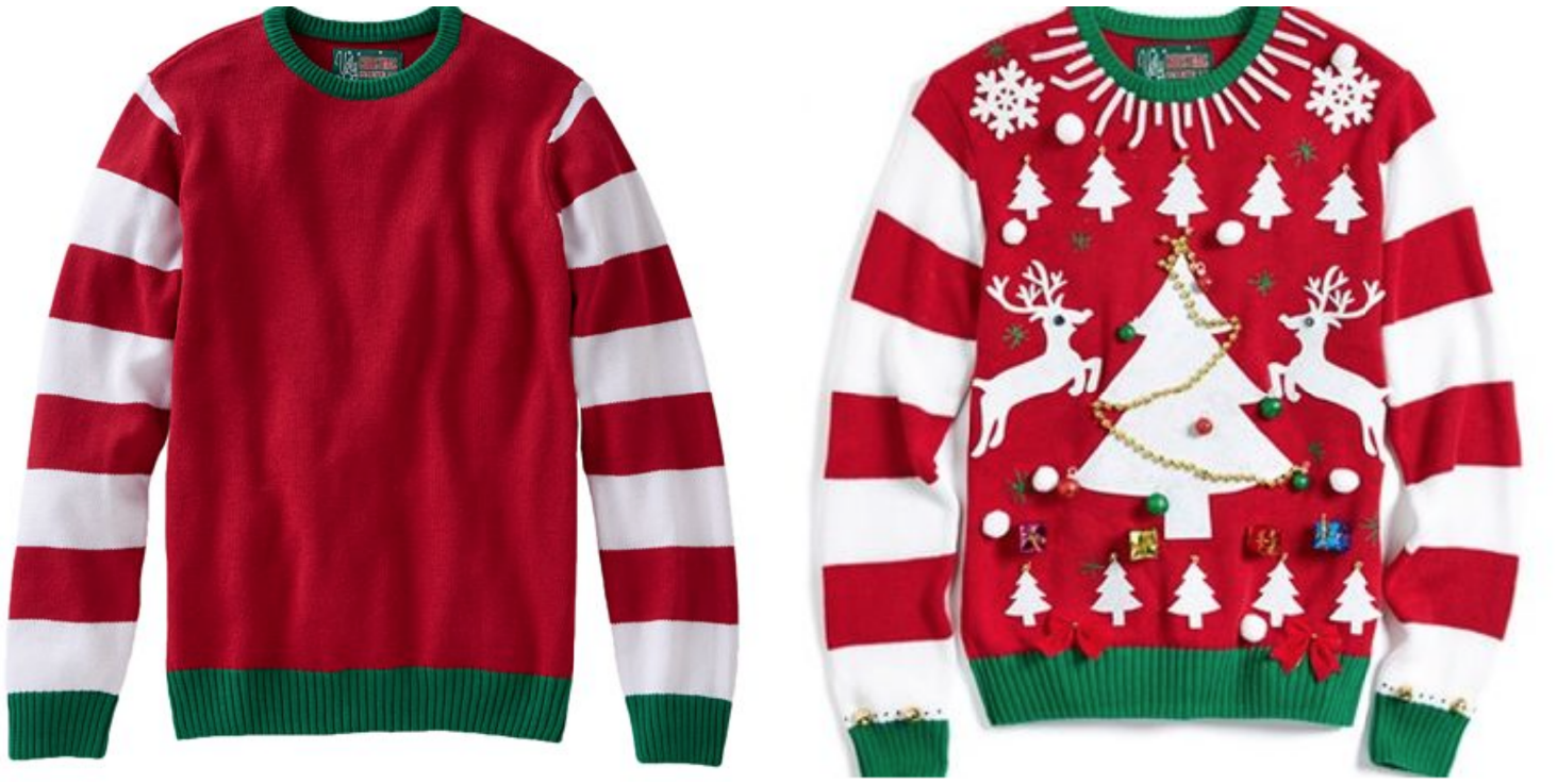 kohls so bootcut juniors jeans 6 99 ugly christmas sweater kit diy ugly christmas sweater kits