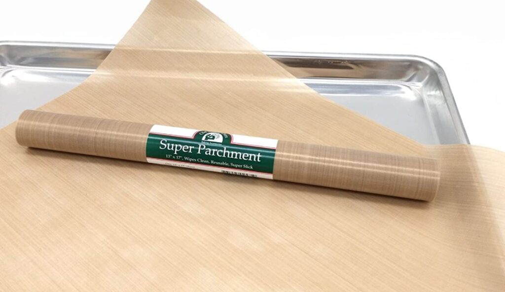parchment paper on baking sheet