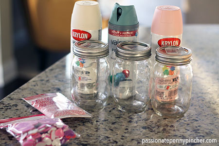 Mason Jar Valentine Craft Supplies