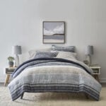 Home Expressions Mercer Stripes Complete Bedding Set With Sheets stratified stripes sea