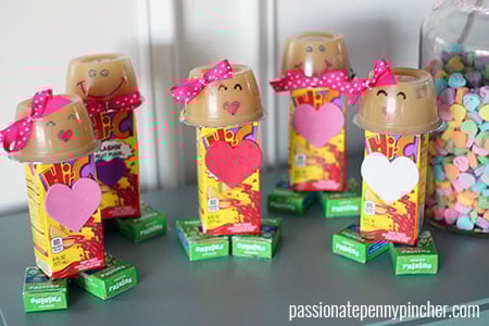 robot valentine juice box