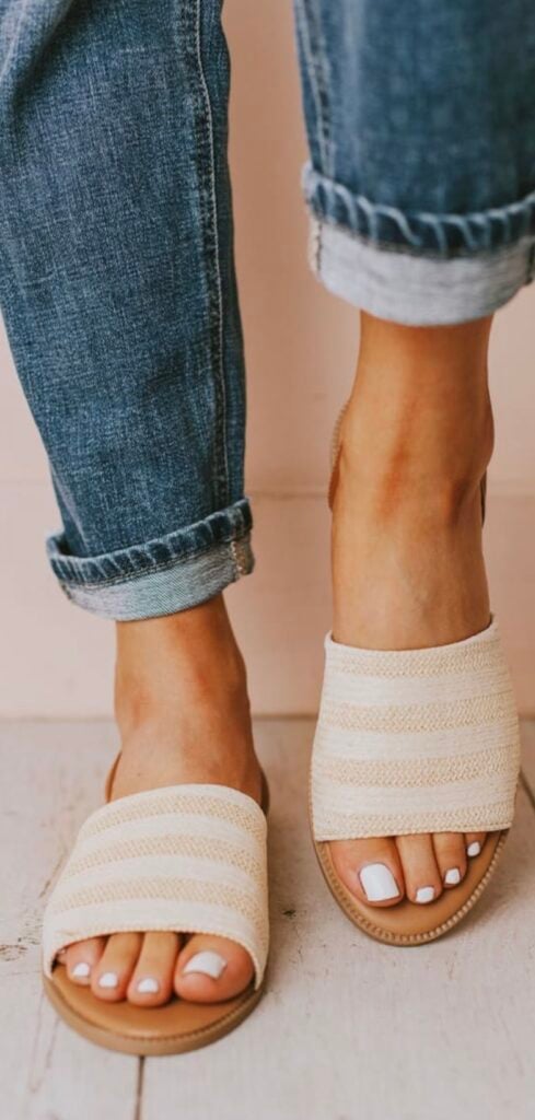 beige sandals