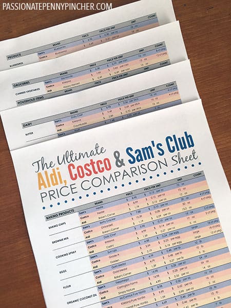 the ultimate aldi costco sam s club comparison chart passionate