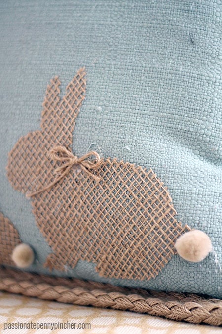 burlap bunny