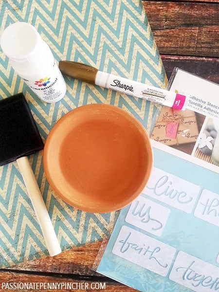 Supplies for a DIY Trinket Tray