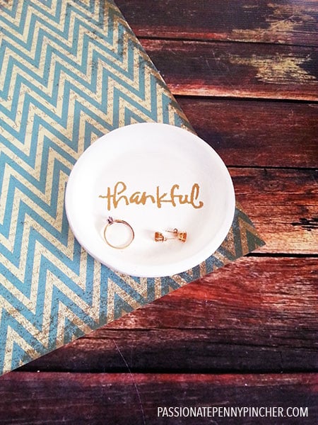 Finished DIY Trinket Tray for Jewelry 