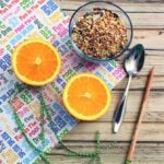 orange bird feeder