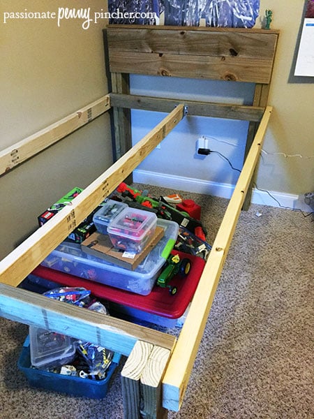 Make Your Own Platform Bed with Storage using Pallets