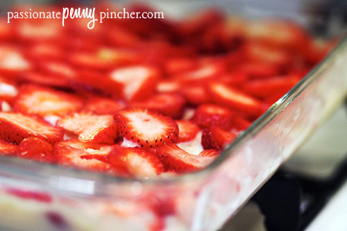 Strawberry Golden Oreo Icebox Cake Layers 