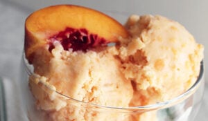 peach ice cream