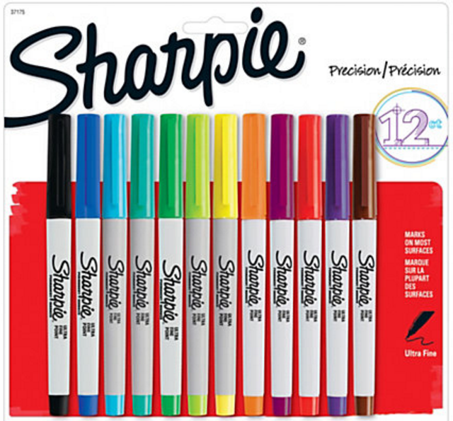 Sharpie 12 Count Ultra Fine Point Permanent Markers 5 24
