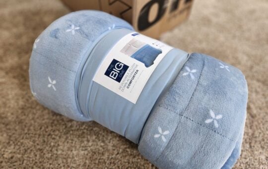 big one plush blue comforter