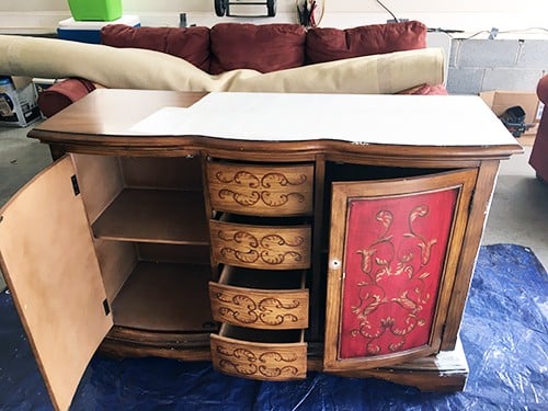 Sideboard Before Makeover
