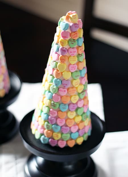 DIY Dollar Tree Valentine Decor Candy Heart Tree