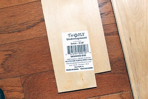 Underside of Shiplap