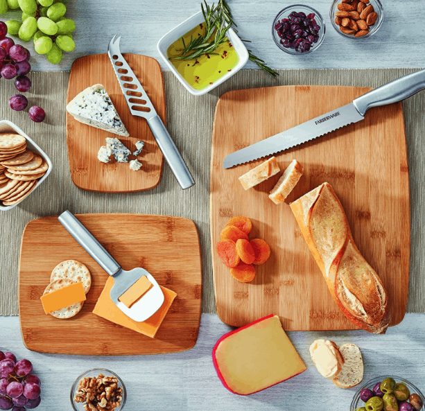 Farberware Classic 3-Piece Bamboo Cutting Board Set