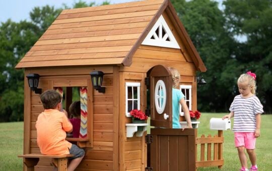 aspen cedar wooden playhouse