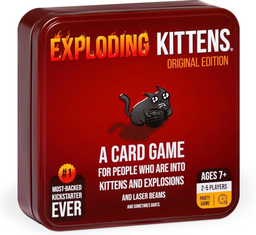 Exploding Kittens Game Original Edition in Collectible Tin